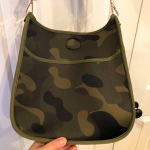 Ah-dorned Camo Messenger Bag
